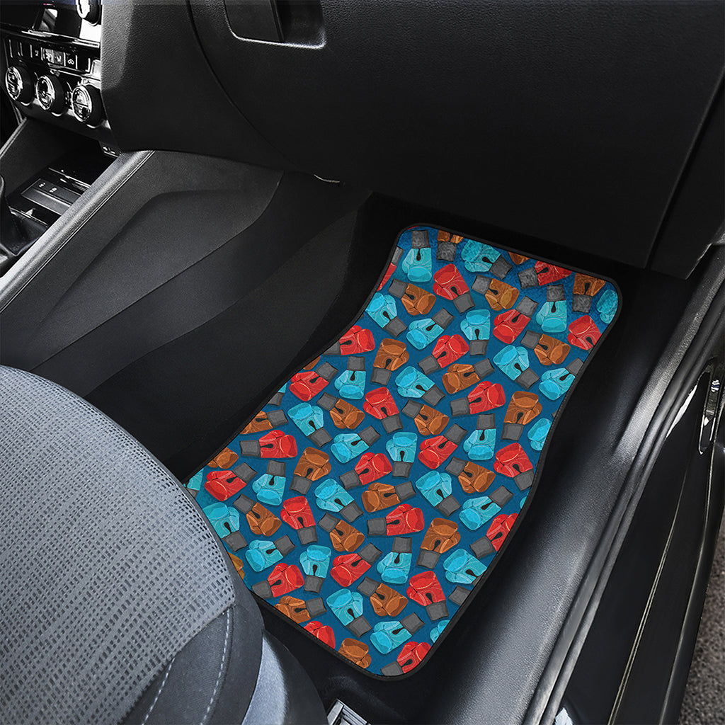 Boxing Gloves Pattern Print Front Car Floor Mats