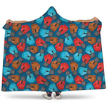 Boxing Gloves Pattern Print Hooded Blanket