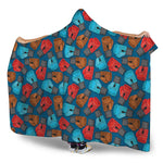 Boxing Gloves Pattern Print Hooded Blanket