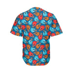 Boxing Gloves Pattern Print Men's Baseball Jersey