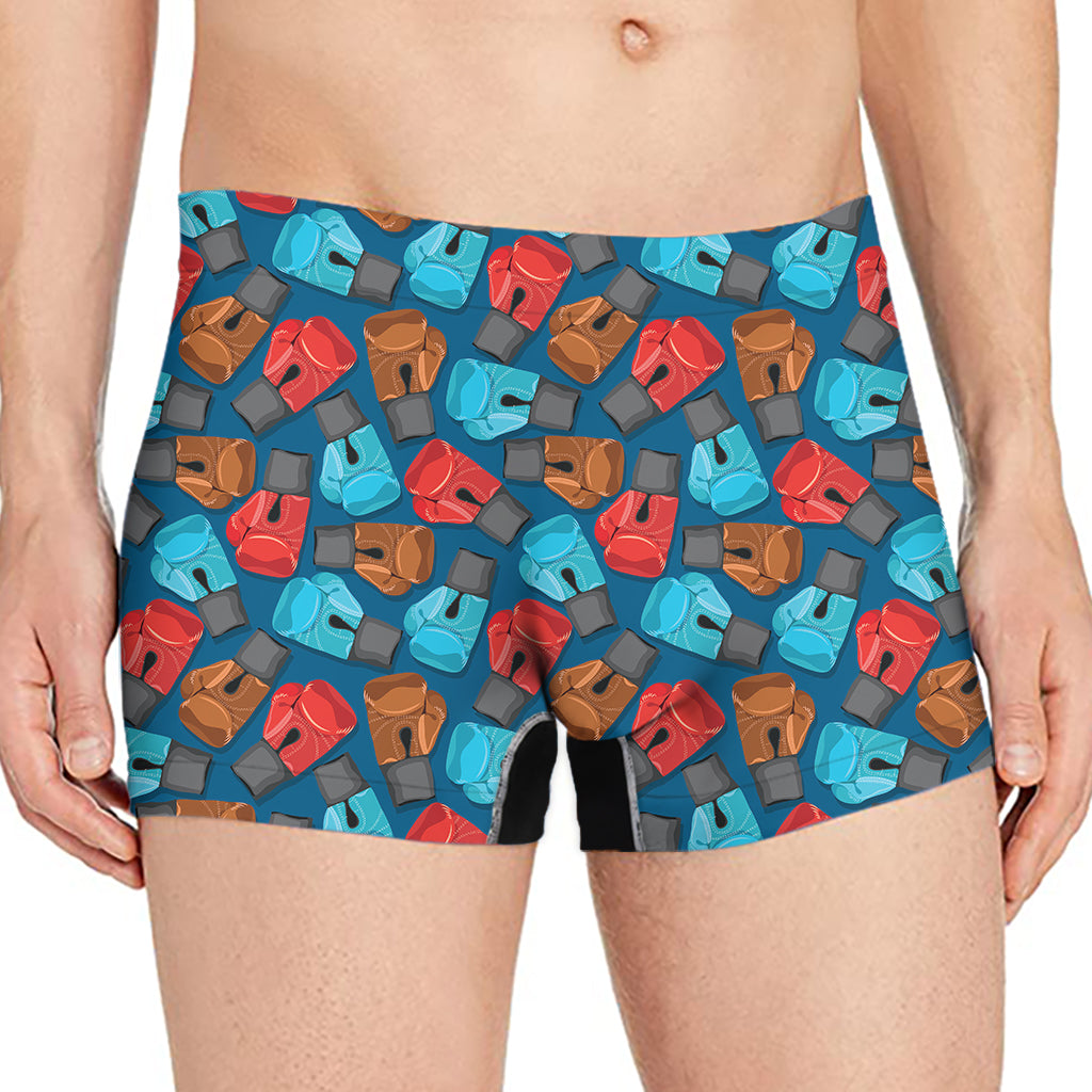 Boxing Gloves Pattern Print Men's Boxer Briefs