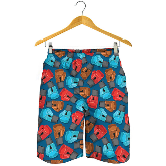 Boxing Gloves Pattern Print Men's Shorts
