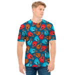 Boxing Gloves Pattern Print Men's T-Shirt