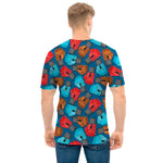 Boxing Gloves Pattern Print Men's T-Shirt