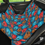 Boxing Gloves Pattern Print Pet Car Back Seat Cover