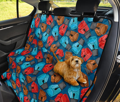 Boxing Gloves Pattern Print Pet Car Back Seat Cover