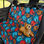 Boxing Gloves Pattern Print Pet Car Back Seat Cover
