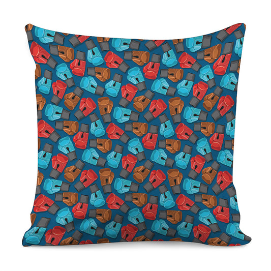 Boxing Gloves Pattern Print Pillow Cover