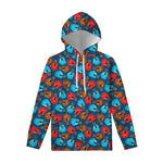 Boxing Gloves Pattern Print Pullover Hoodie