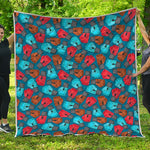 Boxing Gloves Pattern Print Quilt