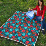 Boxing Gloves Pattern Print Quilt