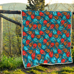 Boxing Gloves Pattern Print Quilt