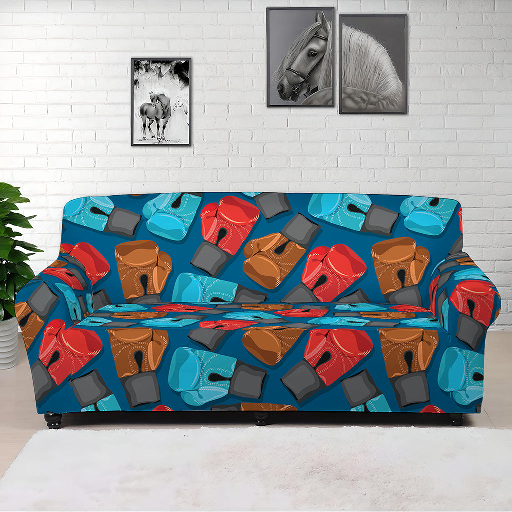 Boxing Gloves Pattern Print Sofa Cover