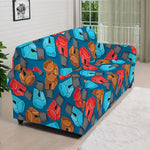 Boxing Gloves Pattern Print Sofa Cover