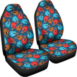 Boxing Gloves Pattern Print Universal Fit Car Seat Covers