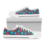 Boxing Gloves Pattern Print White Low Top Shoes