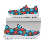 Boxing Gloves Pattern Print White Sneakers