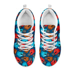 Boxing Gloves Pattern Print White Sneakers