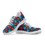 Boxing Gloves Pattern Print White Sneakers