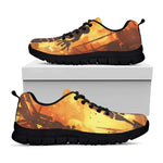 Brave Firefighter Painting Print Black Sneakers