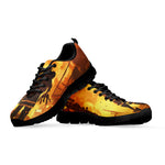 Brave Firefighter Painting Print Black Sneakers