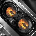 Brave Firefighter Painting Print Car Coasters