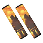 Brave Firefighter Painting Print Car Seat Belt Covers