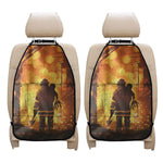 Brave Firefighter Painting Print Car Seat Organizers
