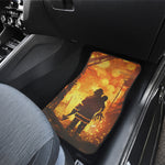 Brave Firefighter Painting Print Front Car Floor Mats
