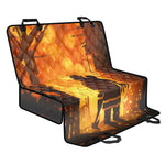 Brave Firefighter Painting Print Pet Car Back Seat Cover