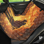 Brave Firefighter Painting Print Pet Car Back Seat Cover