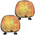 Brave Firefighter With Axe Print Car Headrest Covers