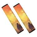 Brave Firefighter With Axe Print Car Seat Belt Covers