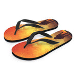 Brave Firefighter With Axe Print Flip Flops