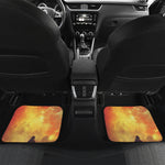 Brave Firefighter With Axe Print Front and Back Car Floor Mats