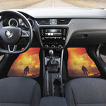 Brave Firefighter With Axe Print Front Car Floor Mats