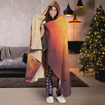 Brave Firefighter With Axe Print Hooded Blanket