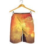 Brave Firefighter With Axe Print Men's Shorts
