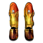 Brave Firefighter With Axe Print Muay Thai Shin Guard