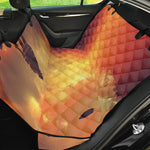 Brave Firefighter With Axe Print Pet Car Back Seat Cover