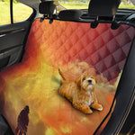 Brave Firefighter With Axe Print Pet Car Back Seat Cover