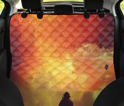 Brave Firefighter With Axe Print Pet Car Back Seat Cover