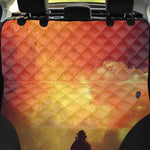Brave Firefighter With Axe Print Pet Car Back Seat Cover