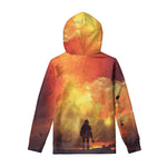 Brave Firefighter With Axe Print Pullover Hoodie