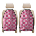 Breast Cancer Awareness Pattern Print Car Seat Organizers