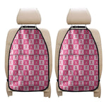 Breast Cancer Awareness Pattern Print Car Seat Organizers