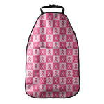 Breast Cancer Awareness Pattern Print Car Seat Organizers