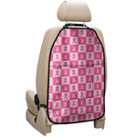 Breast Cancer Awareness Pattern Print Car Seat Organizers