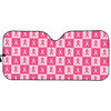 Breast Cancer Awareness Pattern Print Car Sun Shade