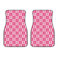 Breast Cancer Awareness Pattern Print Front Car Floor Mats